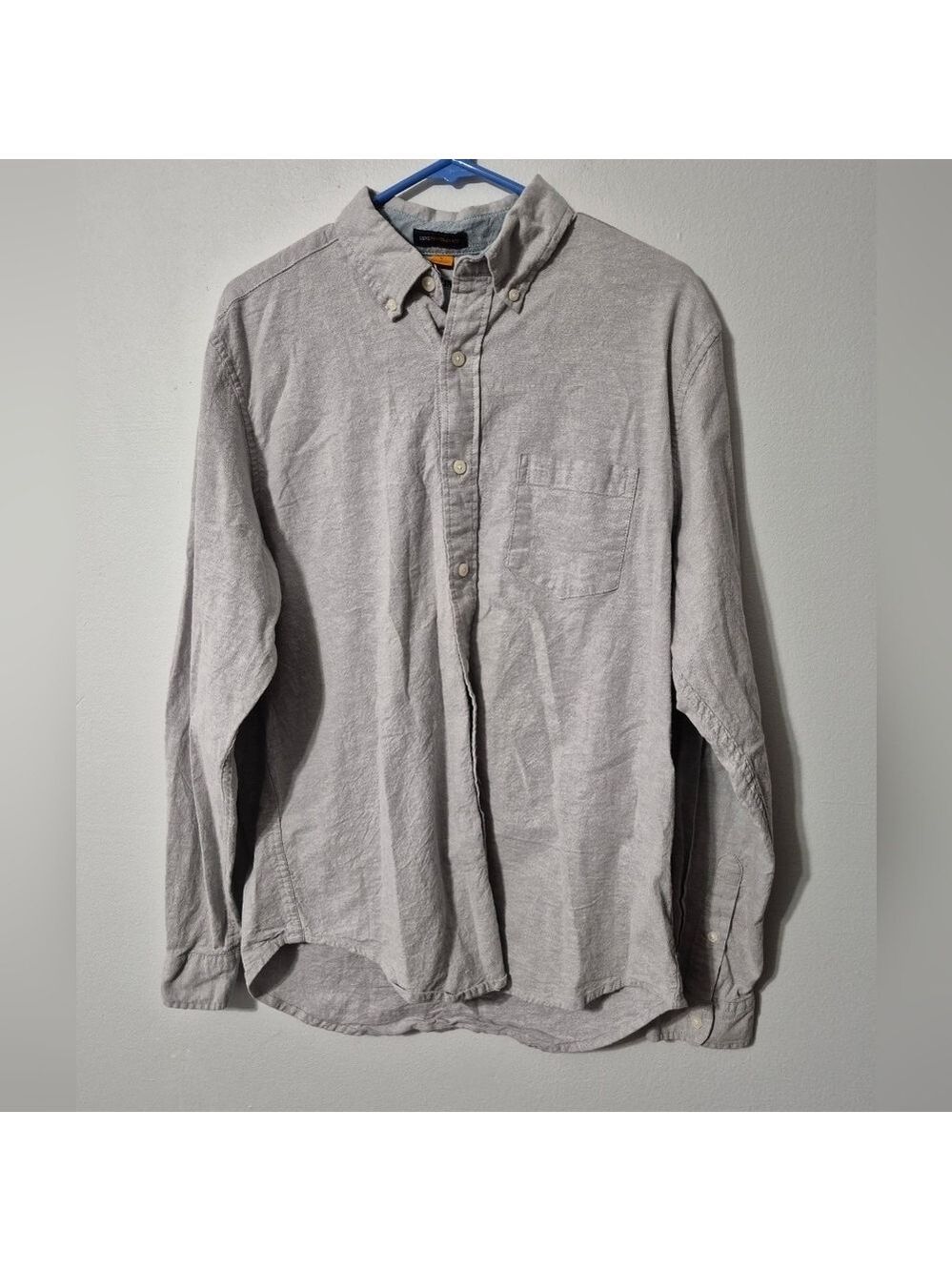 Tailor Vintage Light Gray Casual Button-Down Shirt
